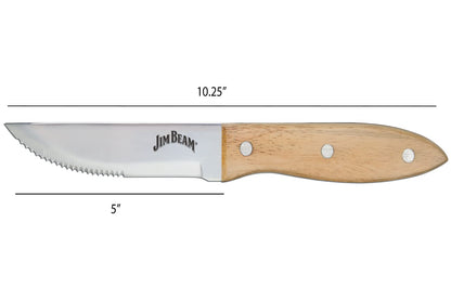 Steak Knife Set (4 Pack), JB0165, 10", Brown