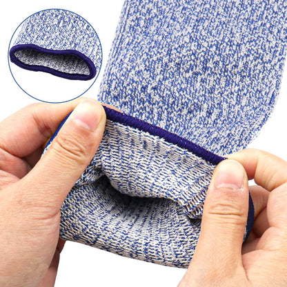 6 Pairs Arm Protective Sleeves Level 5 Cut Resistant Protection Sleeve 31CM Unisex Anti Abrasion Anti Scratches Anti-bite for Arm Garden Kitchen Work Protection Safety