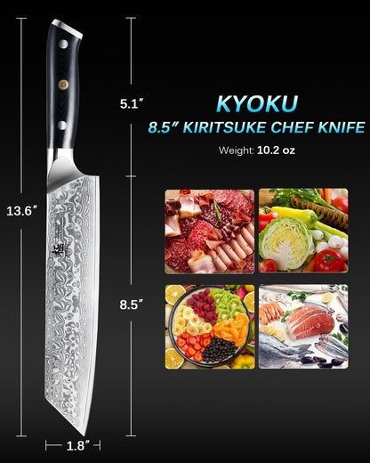 Gin Series Boning Knife, 7" Butcher Knife, Japanese VG10 Damascus Stainless Steel Kitchen Knife with Silver Ion Blade G10 Handle Mosaic Pin, Multipurpose Fillet Knife for Meat Fish & More