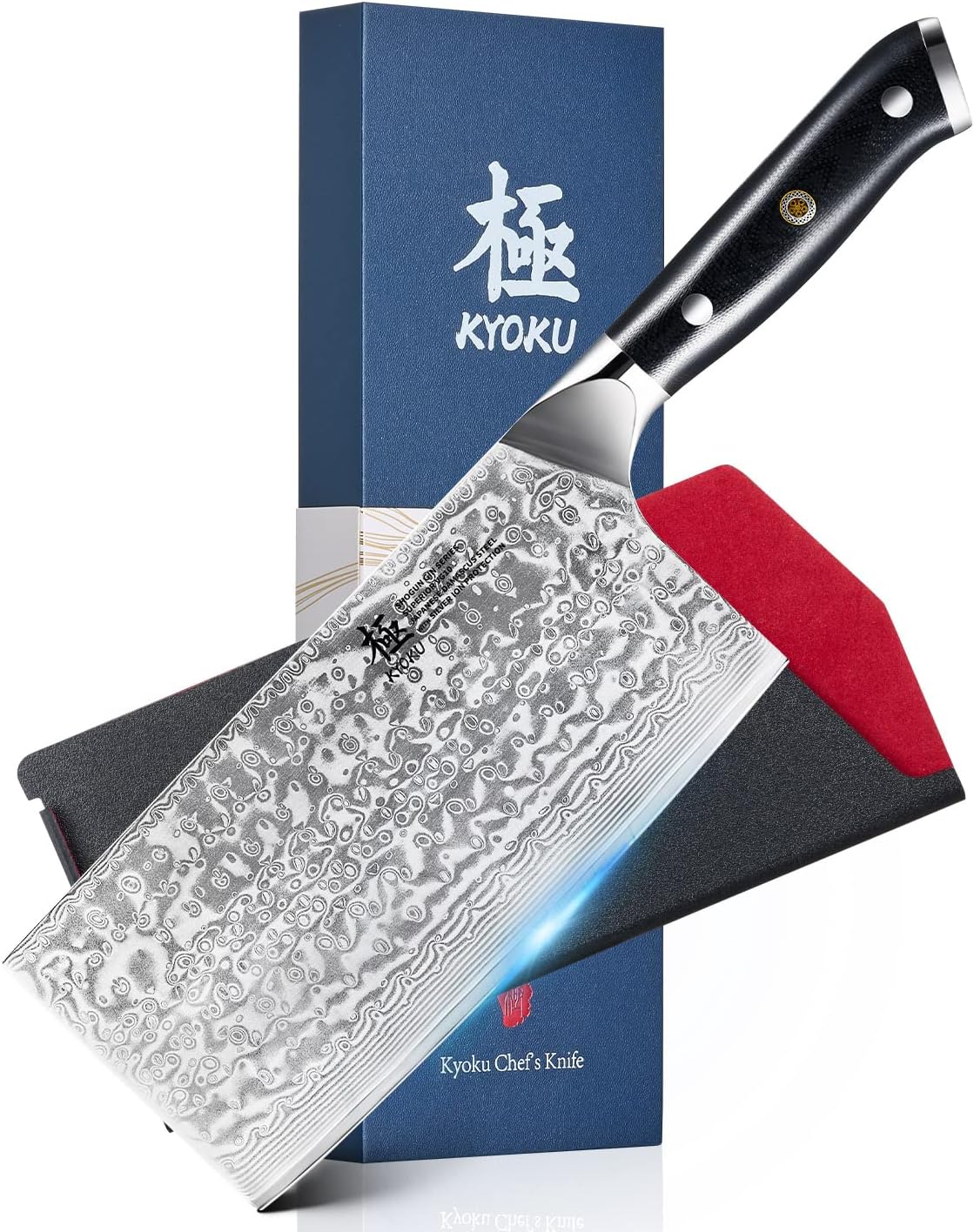 Gin Series Boning Knife, 7" Butcher Knife, Japanese VG10 Damascus Stainless Steel Kitchen Knife with Silver Ion Blade G10 Handle Mosaic Pin, Multipurpose Fillet Knife for Meat Fish & More