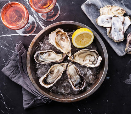 Oyster Shucking Set, Includes Oyster Knife and Leather Hand Guard