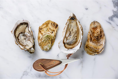 Oyster Shucking Set, Includes Oyster Knife and Leather Hand Guard