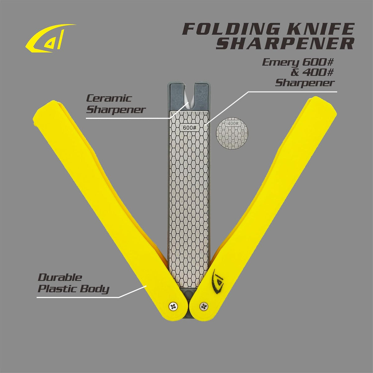 danco Fishing Fillet Knife Sharpeners, Small Enough to Fit in Tackle Box, Outdoor Handheld Knife Sharpener, Fishing, Hunting, Fillet, Pocket Knives