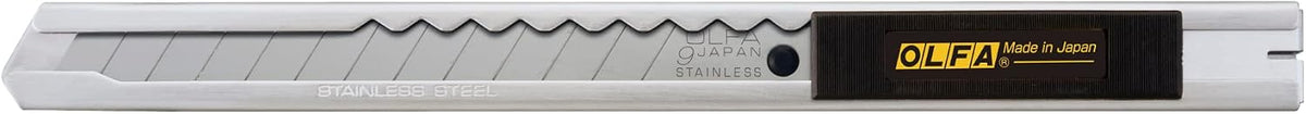 9mm Stainless Steel Utility Knife (SVR-1) - Retractable, Auto-Lock