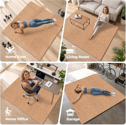 18 PCS Gym Floor Mat, EVA Foam Puzzle Gym Mat, High-Density Interlocking Foam Floor Tiles for Home Gym, Play Workout Garage Kitchen Flooring 12.6"x12.6"x0.4"