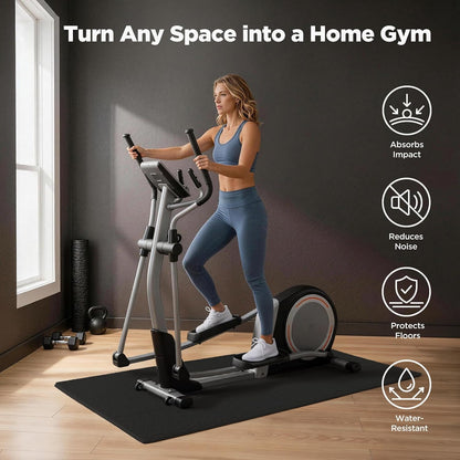 18 PCS Gym Floor Mat, EVA Foam Puzzle Gym Mat, High-Density Interlocking Foam Floor Tiles for Home Gym, Play Workout Garage Kitchen Flooring 12.6"x12.6"x0.4"