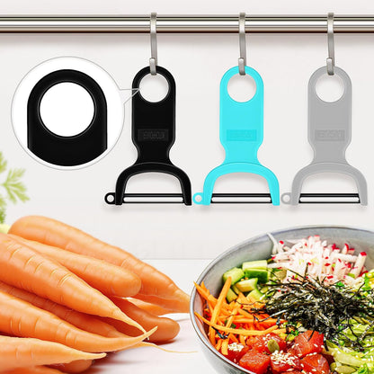 Original Vegetable Peeler Carbon Steel Blade 3-Pack Red/Green/Yellow
