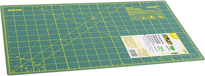 6x8" Self-Healing Rotary Cutting Mat (RM-6x8) - Double-Sided, Green | Self-healing, triple-layer, double-sided grid, rotary cutter safe - Small-scale quilting - Quilters and Crafters