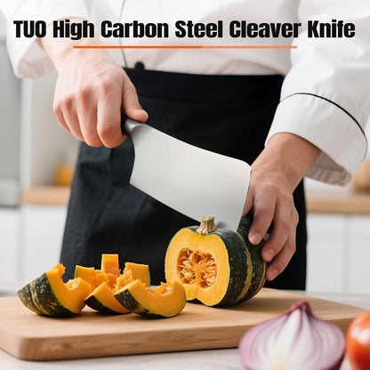 Kiritsuke Chef Knife, 8.5 inch Asian Kitchen Knife for Cutting Fish & Meat, High Carbon German Steel Japanese Blade-Type with Ergonomic Handle