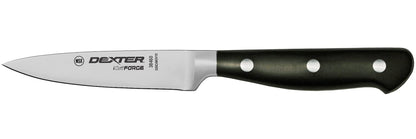 38460 iCut-FORGE® 3-1/2" Forged Paring Knife, Stainless Steel Blade, Full Tang Design, Black POM Handle, Precision Control for Small Prep Tasks – Professional Kitchen Paring Knife