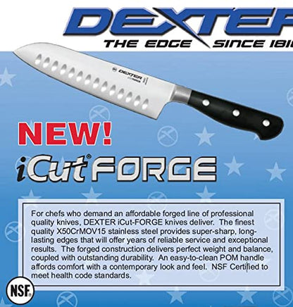 38460 iCut-FORGE® 3-1/2" Forged Paring Knife, Stainless Steel Blade, Full Tang Design, Black POM Handle, Precision Control for Small Prep Tasks – Professional Kitchen Paring Knife