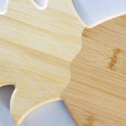 Pineapple Shaped Bamboo Wood Cutting Board and Charcuterie Board, 14-3/8" x 7-1/2"