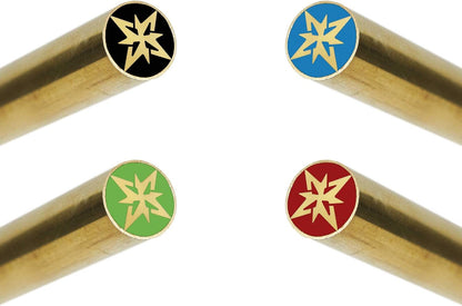Mosaic Pin for Knife | Decorative Brass Heavy Duty Knife Handle Pins for Fixed Blade Knives | Handmade Pocket Knife Pins Tools