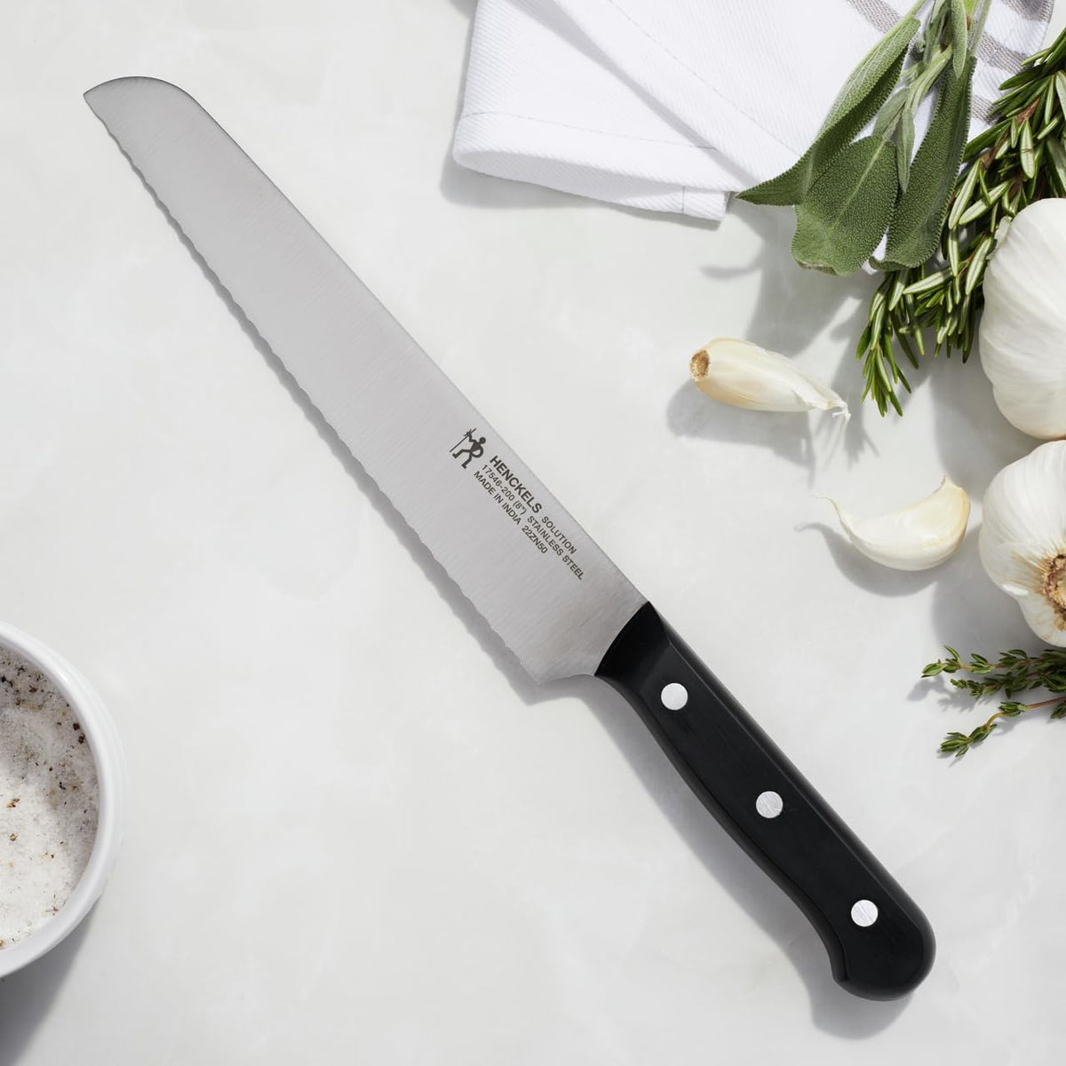 Solution 8-Inch Bread Knife Razor-Sharp, German Engineered