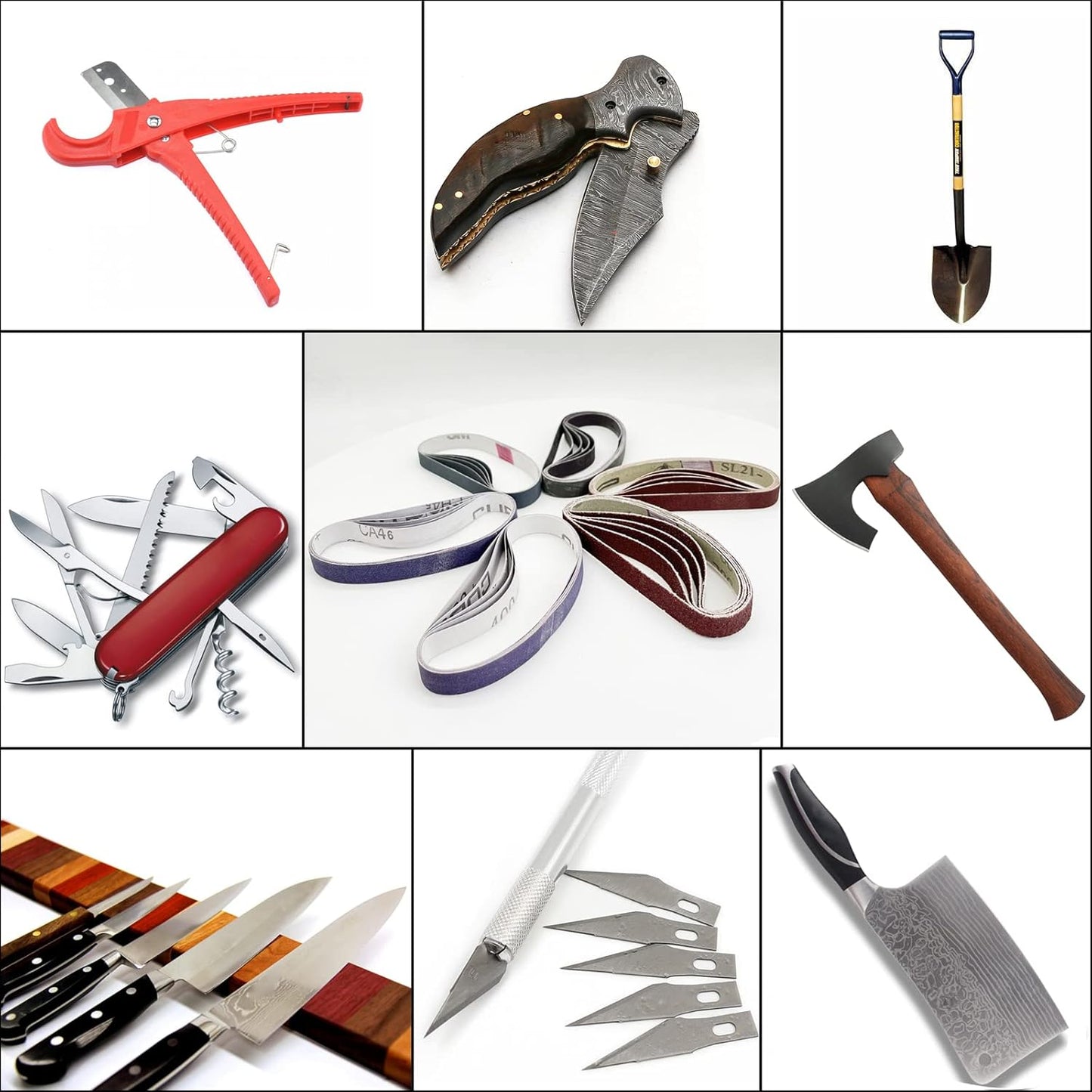 30 Pcs 1/2" x 12" Replacement Sharpening Belt Kit for Official Work Sharp Knife & Tool Sharpener (WSKTS & WSKTS-KT/Mk.1 & Mk.2) - 80/120/240/400/1000/2500 Grits