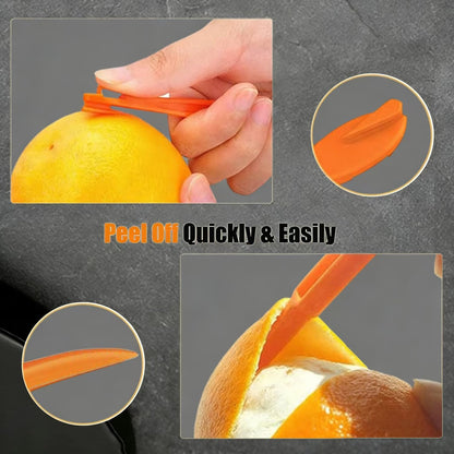 Orange Peeler Tools Stainless Steel Fruit Knife Serrated Edge Grapefruit Utensils Pomelo Citrus Peeling Tool for Lemon Kiwi Melon Kitchen Gadgets