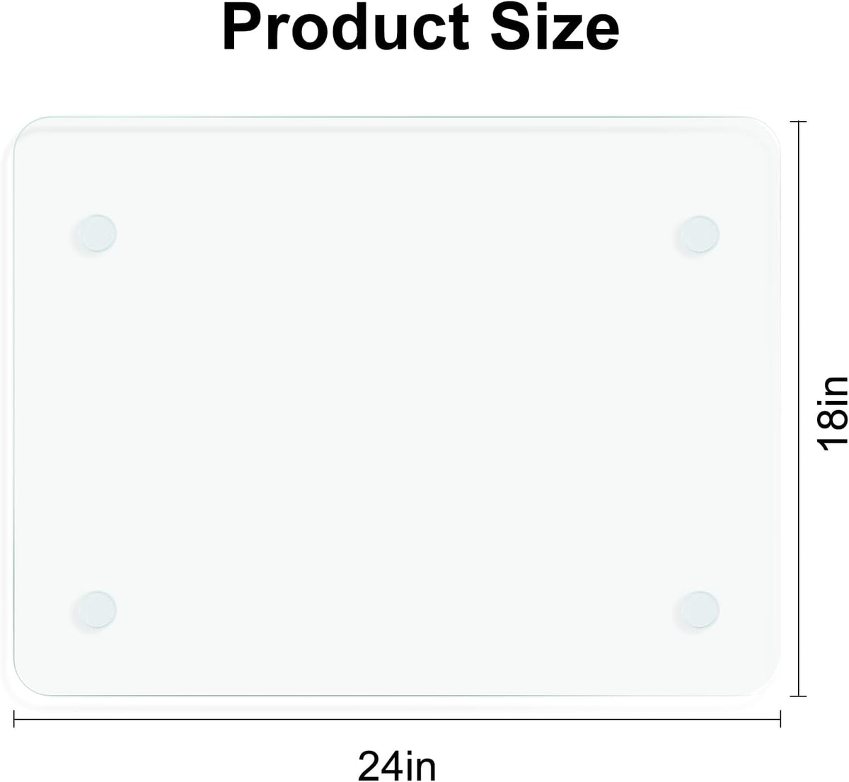 Tempered Glass Cutting Board,Set of Glass Cutting Board for Kitchen Counter,Clear Glass,with Non-Slip Feet, Scratch Resistant,Heat Resistant, 12x16&12x8 inch 2PCS,Easy to Clean