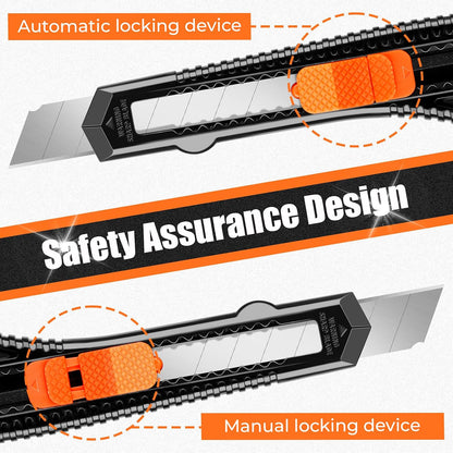 Box Cutter Retractable, 18mm Snap-Off Utility Knife