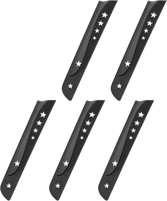 5Pcs Safety Knife Covers Sleeves, Universal PP Knife Sheaths Edge Guards Blade Protector Covers for 8.9" Bread Knives Portable for Kitchen Camping Picnics Accessories, Black