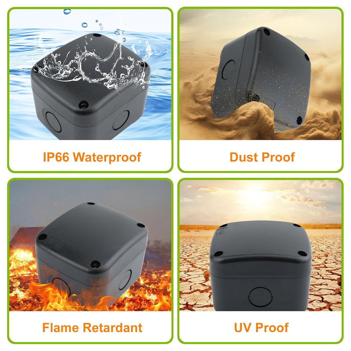 14.3 x 11.4 x 4.5 Inch Waterproof Hard Case with DIY Customizable Foam Insert Portable Protective Storage Case with Knife for Camera Drones Equipments Tools Test Instruments,Black