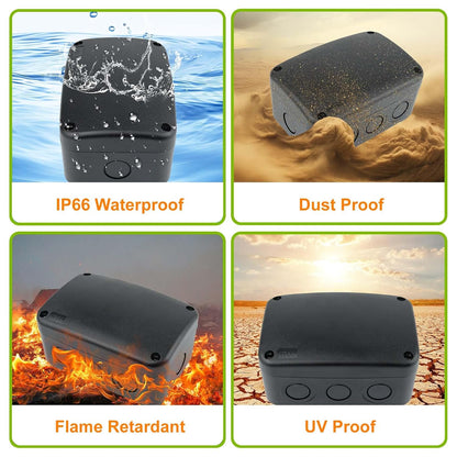 14.3 x 11.4 x 4.5 Inch Waterproof Hard Case with DIY Customizable Foam Insert Portable Protective Storage Case with Knife for Camera Drones Equipments Tools Test Instruments,Black