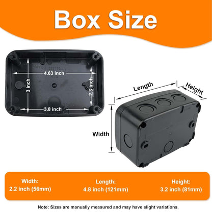 14.3 x 11.4 x 4.5 Inch Waterproof Hard Case with DIY Customizable Foam Insert Portable Protective Storage Case with Knife for Camera Drones Equipments Tools Test Instruments,Black