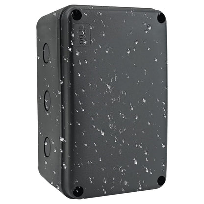 14.3 x 11.4 x 4.5 Inch Waterproof Hard Case with DIY Customizable Foam Insert Portable Protective Storage Case with Knife for Camera Drones Equipments Tools Test Instruments,Black