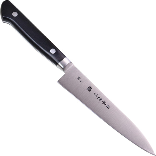Kagayaki CarboNext , KC-1ES Professional Petty Knife, High Carbon Tool Steel Pro Kitchen Knife with Ergonomic Pakka Wood Handle, 4.7 inch