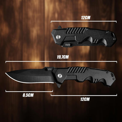 Pocket Folding Knife with Stainless Steel Point Lock Blade Knives and Lightweight Lockback Multi-Tool for Camping, Outdoor, Hunting，Survival and EDC