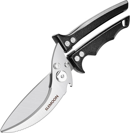 Heavy Duty Kitchen Shears for Food,Black Kitchen Scissors | Dishwasher Safe and Food Stainless Poultry Shears for Chicken Turkey Thanksgiving,Gift Box