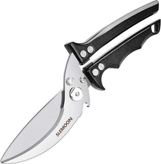 Heavy Duty Kitchen Shears for Food,Black Kitchen Scissors | Dishwasher Safe and Food Stainless Poultry Shears for Chicken Turkey Thanksgiving,Gift Box