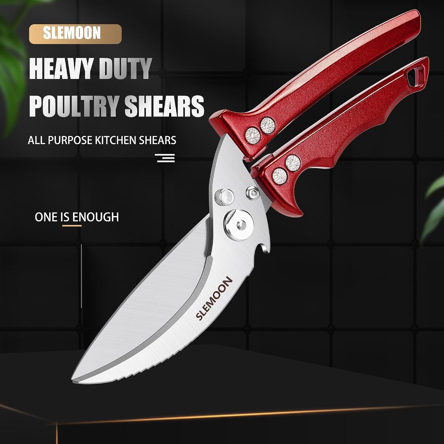 Heavy Duty Kitchen Shears for Food,Black Kitchen Scissors | Dishwasher Safe and Food Stainless Poultry Shears for Chicken Turkey Thanksgiving,Gift Box