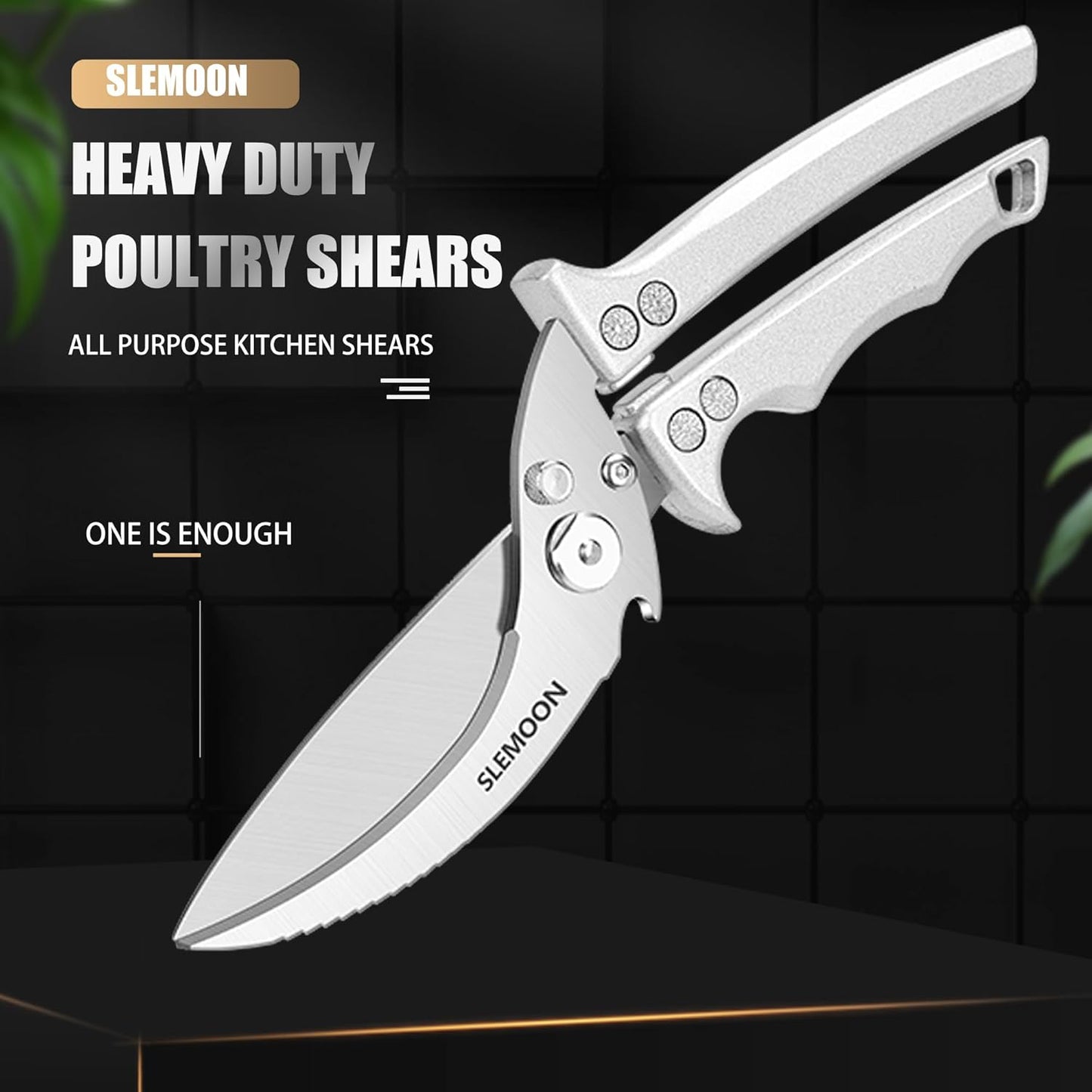Heavy Duty Kitchen Shears for Food,Black Kitchen Scissors | Dishwasher Safe and Food Stainless Poultry Shears for Chicken Turkey Thanksgiving,Gift Box