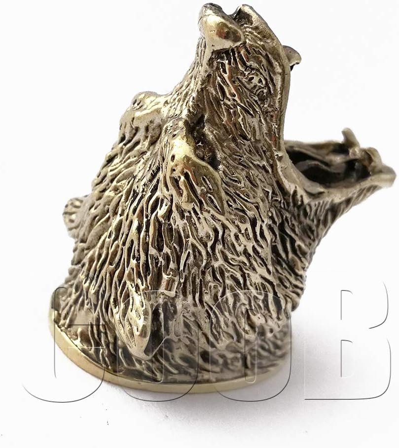 Knife Finger Guard Bolster Pommel - Custom Knives Making GRIZZLY BEAR | DIY Hand-Casted Metal Hunting Knives Supplies Accessoriess. Made in Solid Bronze. Powered