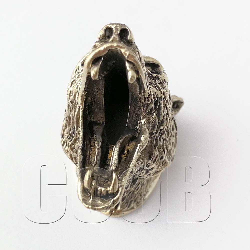 Knife Finger Guard Bolster Pommel - Custom Knives Making GRIZZLY BEAR | DIY Hand-Casted Metal Hunting Knives Supplies Accessoriess. Made in Solid Bronze. Powered