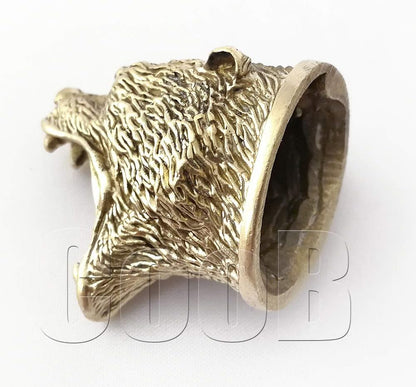 Knife Finger Guard Bolster Pommel - Custom Knives Making GRIZZLY BEAR | DIY Hand-Casted Metal Hunting Knives Supplies Accessoriess. Made in Solid Bronze. Powered