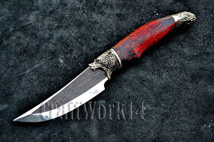 Knife Finger Guard Bolster Pommel - Custom Knives Making GRIZZLY BEAR | DIY Hand-Casted Metal Hunting Knives Supplies Accessoriess. Made in Solid Bronze. Powered