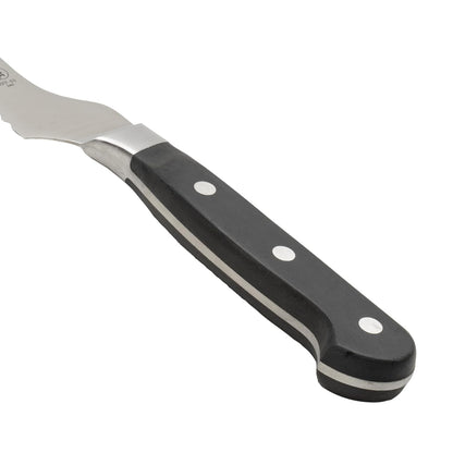 8" Offset Bread Knife, Triple Riveted, Full Tang Forged Blade