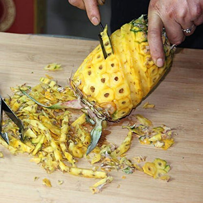 V Shape Pineapple Slicer Stainless Steel Pineapple Eye Peeler Pineapple Seed Remover Knife Fruit Tool
