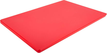 Extra Large 24 x 18 Red Cutting Board - HDPE Plastic, 1/2" Thick Poly for Commercial Restaurant Kitchens, NSF Stamped