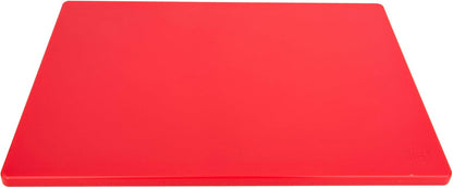 Extra Large 24 x 18 Red Cutting Board - HDPE Plastic, 1/2" Thick Poly for Commercial Restaurant Kitchens, NSF Stamped