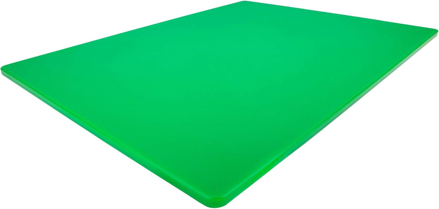 Extra Large 24 x 18 Red Cutting Board - HDPE Plastic, 1/2" Thick Poly for Commercial Restaurant Kitchens, NSF Stamped