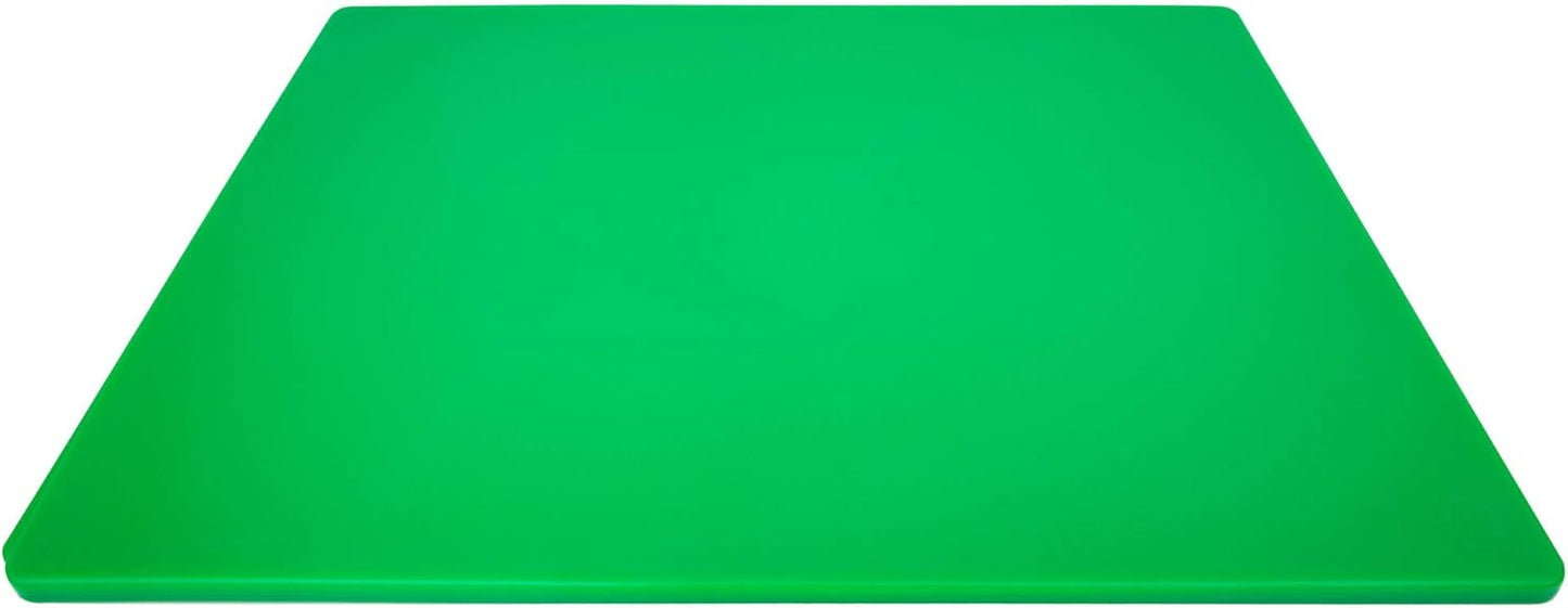 Extra Large 24 x 18 Red Cutting Board - HDPE Plastic, 1/2" Thick Poly for Commercial Restaurant Kitchens, NSF Stamped