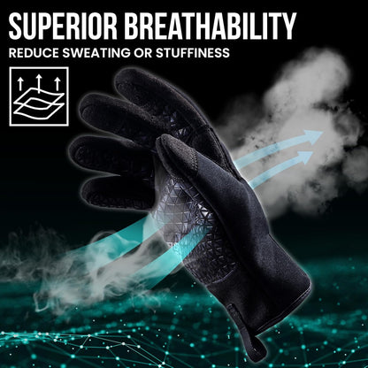 Level 3 Needle, Level 5 Puncture Resistant Men Work Gloves, Grip Enhanced A7 Cut Resistant Safety Gloves, Touchscreen and Breathable, Black, Large (L), 1 Pair