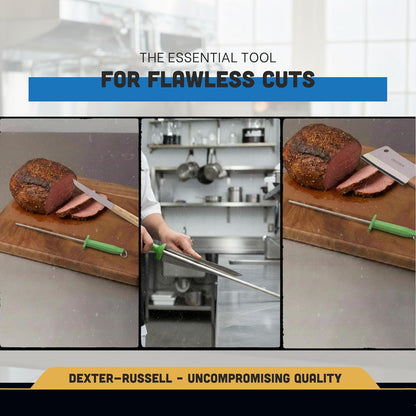 10-Inch No Work Steel, Smooth | NWSS-10 | Ergonomic Polypropylene Handle | Razor Sharp Edge Maintenance for Kitchen Knives | Professional-Grade Sharpening Steel