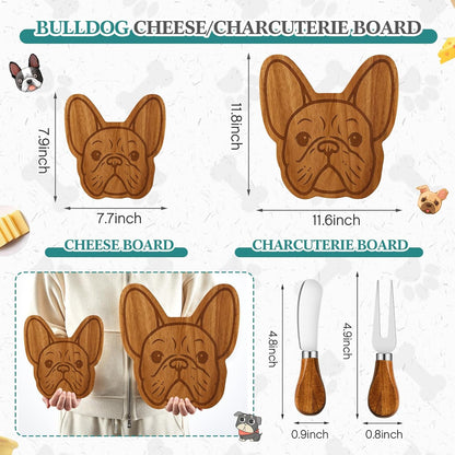D20 Shaped Charcuterie Board Set Cutting and Cheese Board Wooden Platter with Knives and Forks Serving Trays Gift for Christmas Kitchen Food Fruit(Acacia)