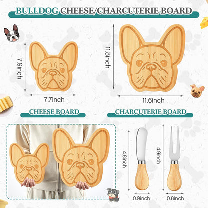 D20 Shaped Charcuterie Board Set Cutting and Cheese Board Wooden Platter with Knives and Forks Serving Trays Gift for Christmas Kitchen Food Fruit(Acacia)