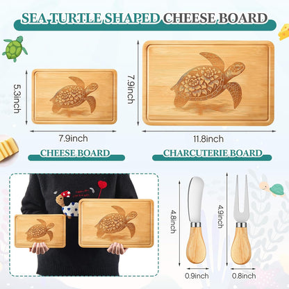D20 Shaped Charcuterie Board Set Cutting and Cheese Board Wooden Platter with Knives and Forks Serving Trays Gift for Christmas Kitchen Food Fruit(Acacia)