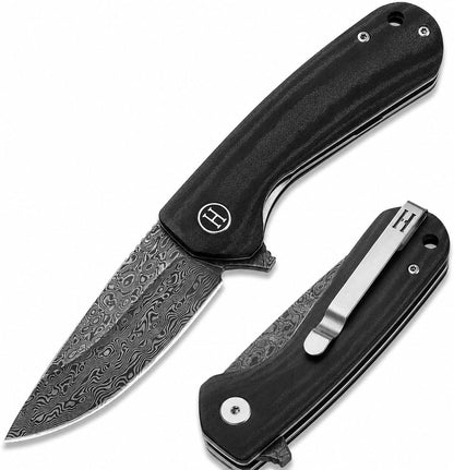EDC Folding Pocket Knife D2 Steel Blade & G10 Handle for Daily Carry