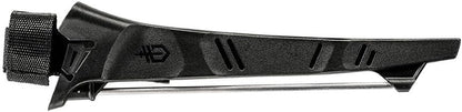 Gear Controller - Saltwater-Resistant Fishing Fillet Knife with Sheath & Built-In Knife Sharpener - Premium Fishing Gear - 10", Cyan